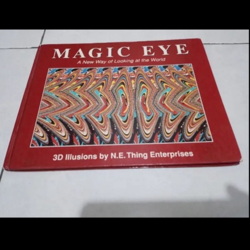 

Buku 3d illisions magic eye, asli, ada 32 lukisan halaman, asli dari australia, kondisi ok