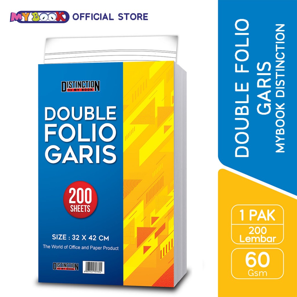 

My Book Distinction Kertas Double Folio Garis 200 Lembar