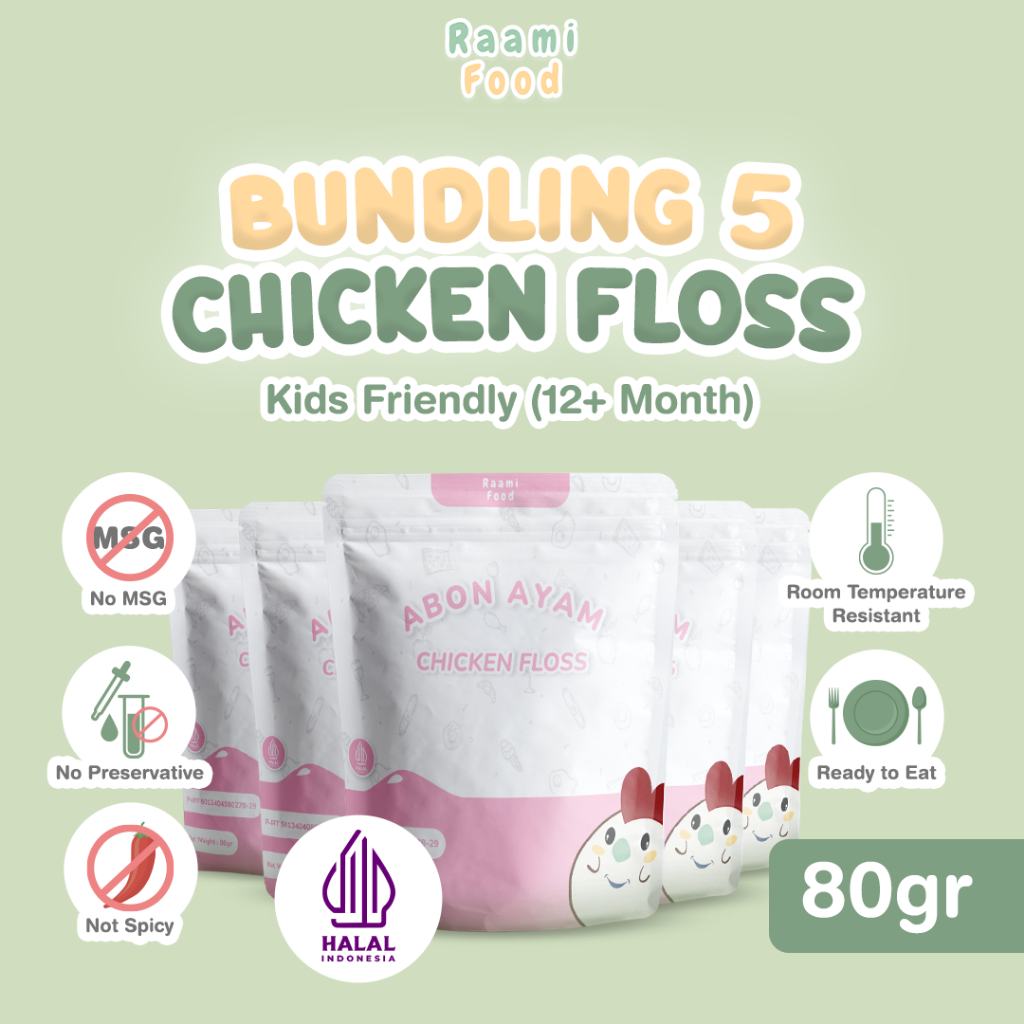 

Raami Food Ayam Ayam Anak Premium Penambah Nafsu Makan Tanpa MSG Tanpa Pengawet isi 5 pcs