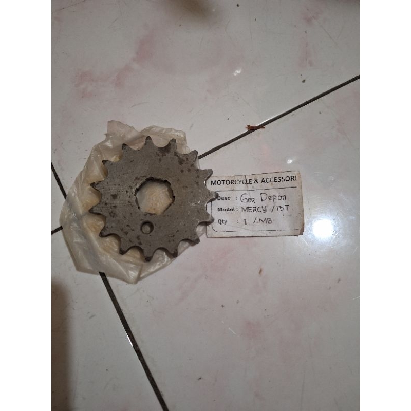 gir gear sprocket depan kawasaki binter merzy mercy kz200 nos