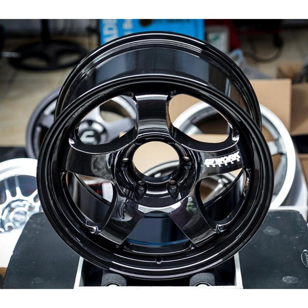 JF F150 MODEL WORK MEISTER R18" PCD SUV 6x139 Lebar 9 ET 0 Warna HYPER BLACK - VELG MOBIL TIE ROD WH