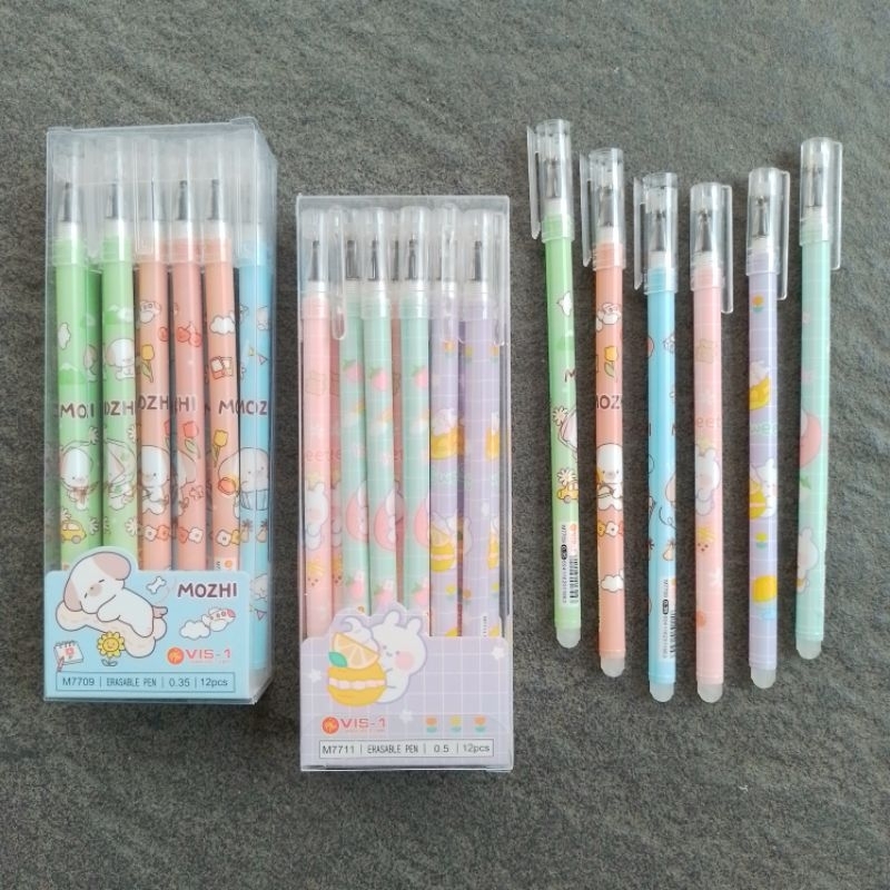 

Pulpen Ballpoint VIS-1 Erasable [ Pulpen bisa di hapus ] Motif Karakter ( 12 Pcs ) [ Original ]