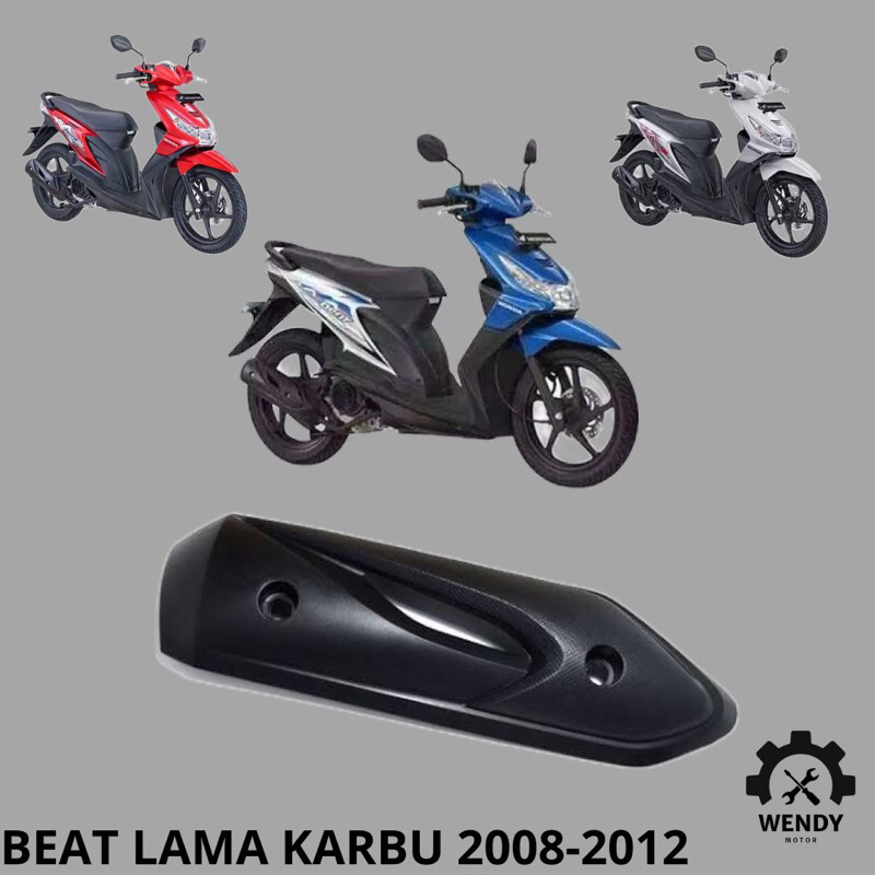 COVER KNALPOT | TUTUP KNALPOT HONDA BEAT KARBU 2008 2009 2010 2011 2012