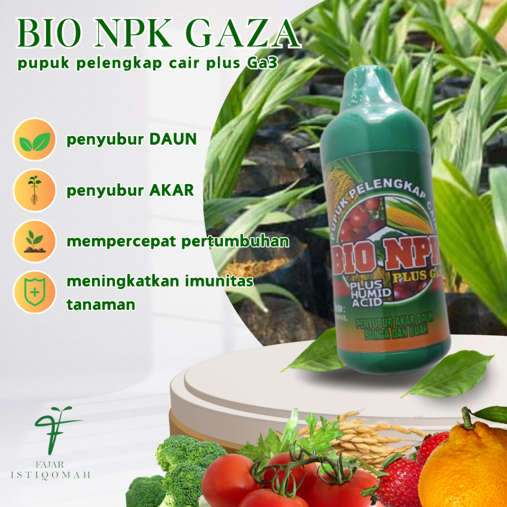 BIO NPK GAZA PUPUK PELEBAT BIBIT KELAPA SAWIT 500 ml, pupuk kelapa sawit, pupuk BOOSTER untuk SAWIT