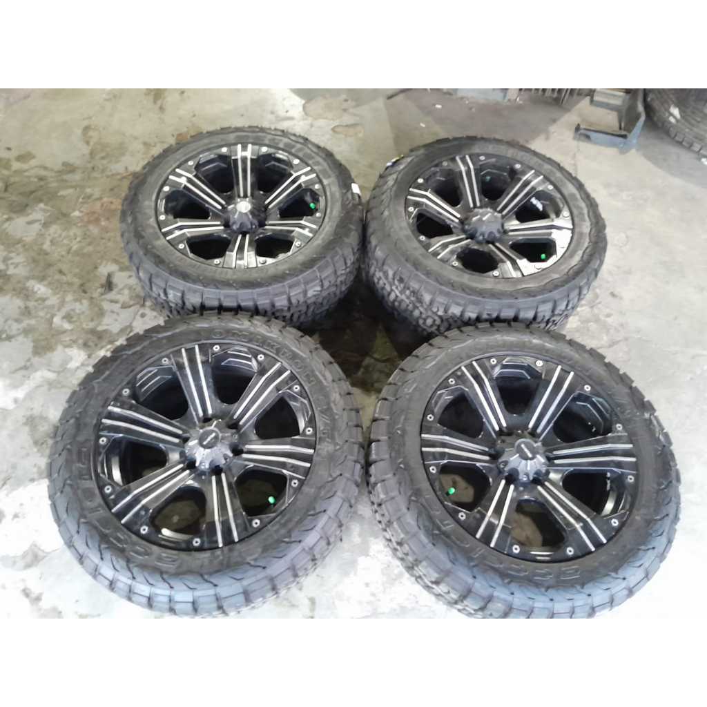 Velg Mobil Bekas Ring 20 Lubang Baut 6 BALISTIK R20X9 6X139,7 ET 15 BAN 275 55 R20