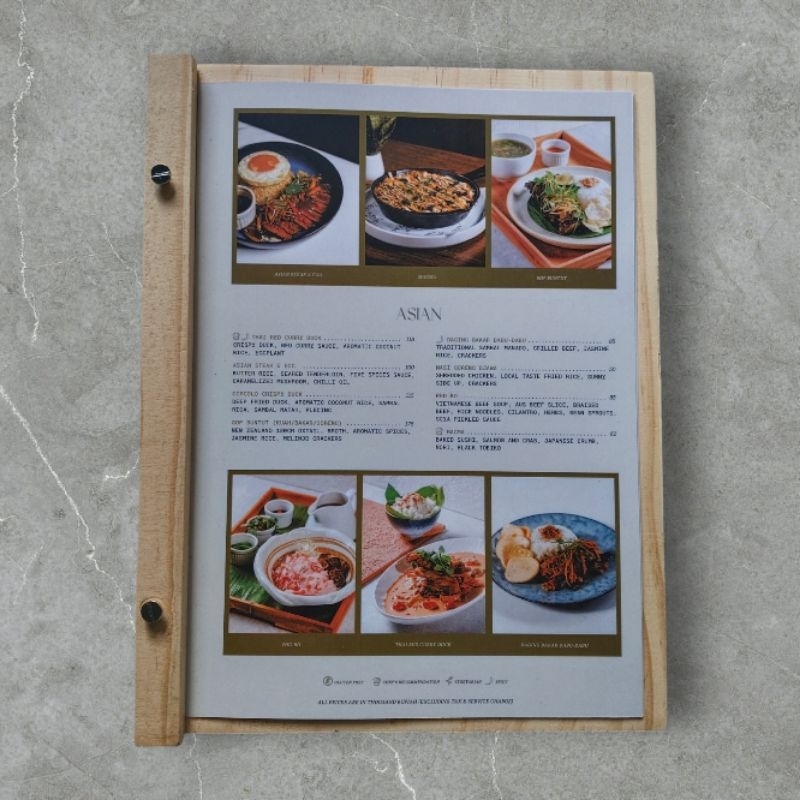 

buku menu kayu 1 muka siap kirim