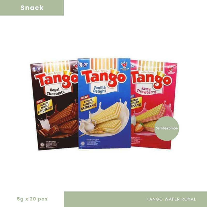 

Tango Wafer Cokkat Vanila Strawberry 20 x 5g | Wafer Tango murah kecil