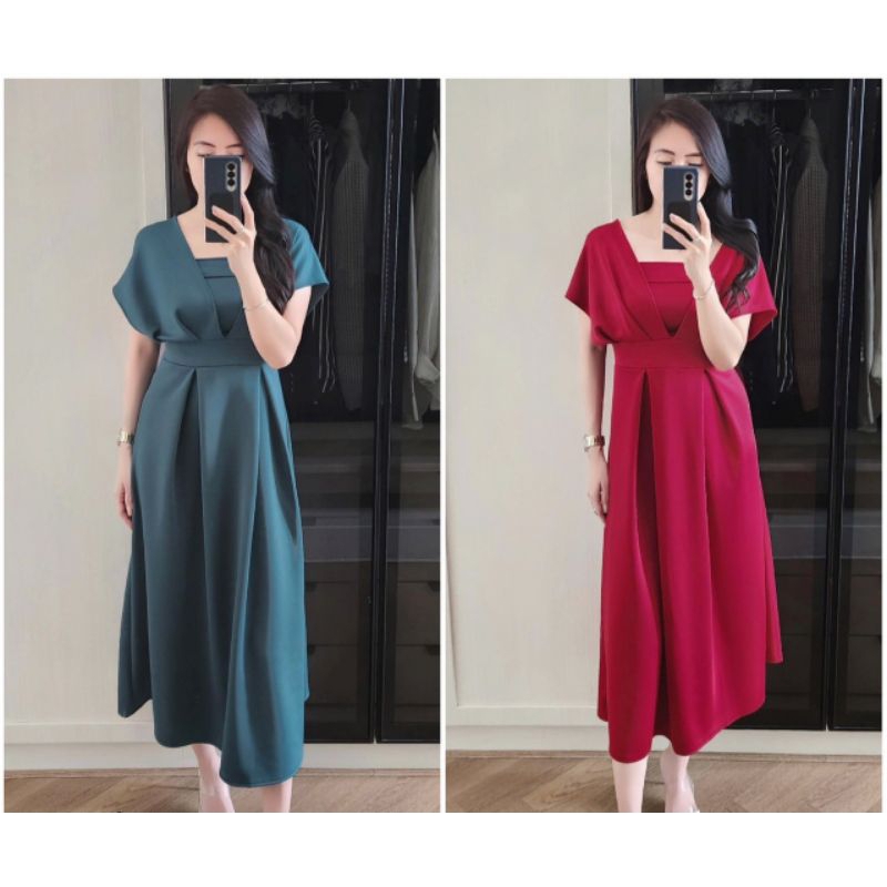 BAJU TERUSAN WANITA/BAJU TERUSAN WANITA CASUAL DRESS KEKINIAN/BAJU TERUSAN WANITA DRESS KOREAN STYLE