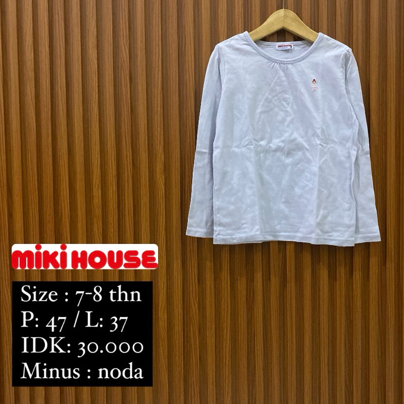 kaos anak miki house size 7-8 tahun
