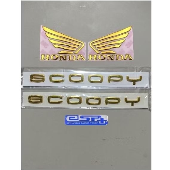 emblem timbul 3D untuk motor scoopy terbaru 2022 2023 2024 Termurah scoopy prestige bagus keras buka