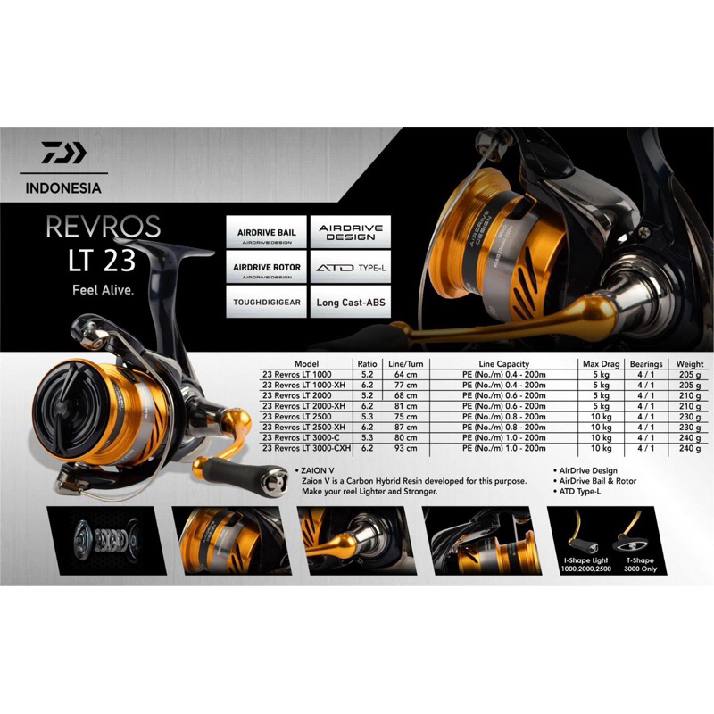 REEL DAIWA REVROS LT