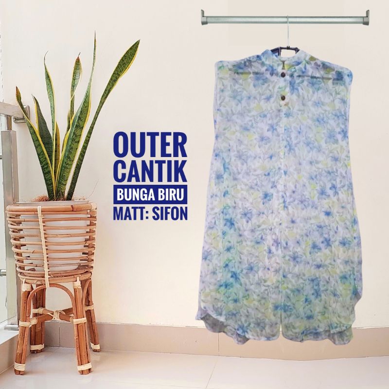 Long outer. Outer Motif Sifon. Outer panjang. Outer tanpa lengan. Outer motif abstrak