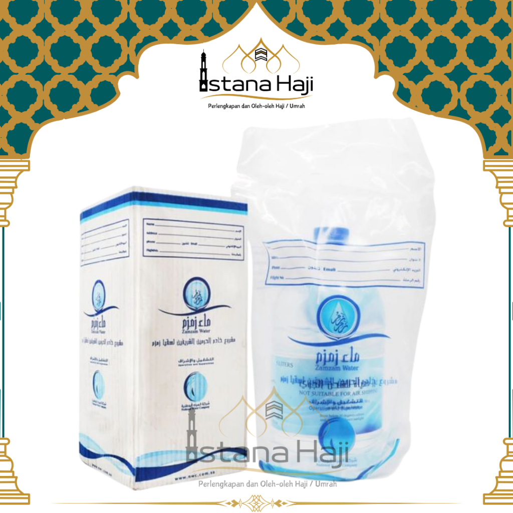 

Air Zam Zam Water 5 Liter Original Asli Oleh Oleh Haji dan Umrah