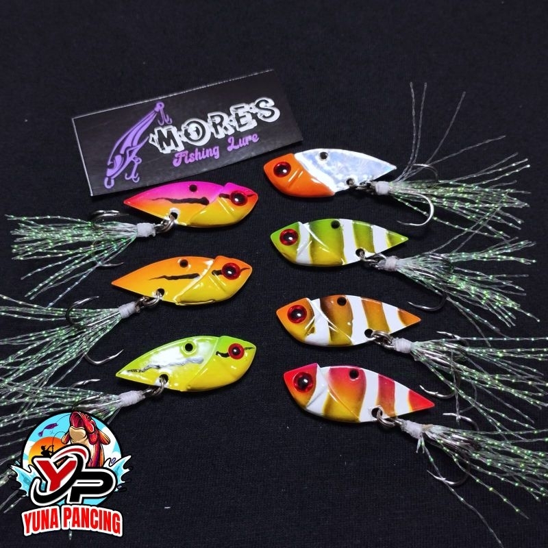 Lure HS Sirip Hiu Metal Vib Umpan Casting Gabus | Toman 3.5cm 7gr by Mores Lure