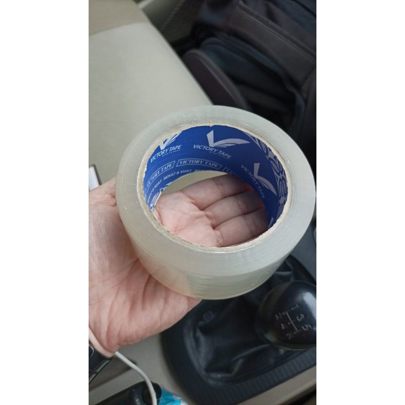 

Lakban Bening VICTORY TAPE Full Transparan 48mm 1Slop Isi 6Pcs