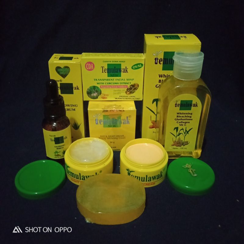 PAKET CREAM TEMULAWAK 5IN1 ORIGINAL ( CREAM TEMULAWAK SUSUN SABUN SERUM DAN TONER )