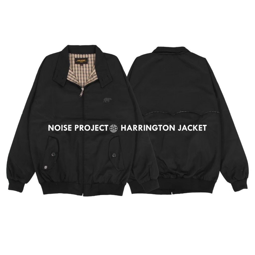 Jacket Harrington Jacket Miller Black Flight Wolv Original Jaket Pria Wanita