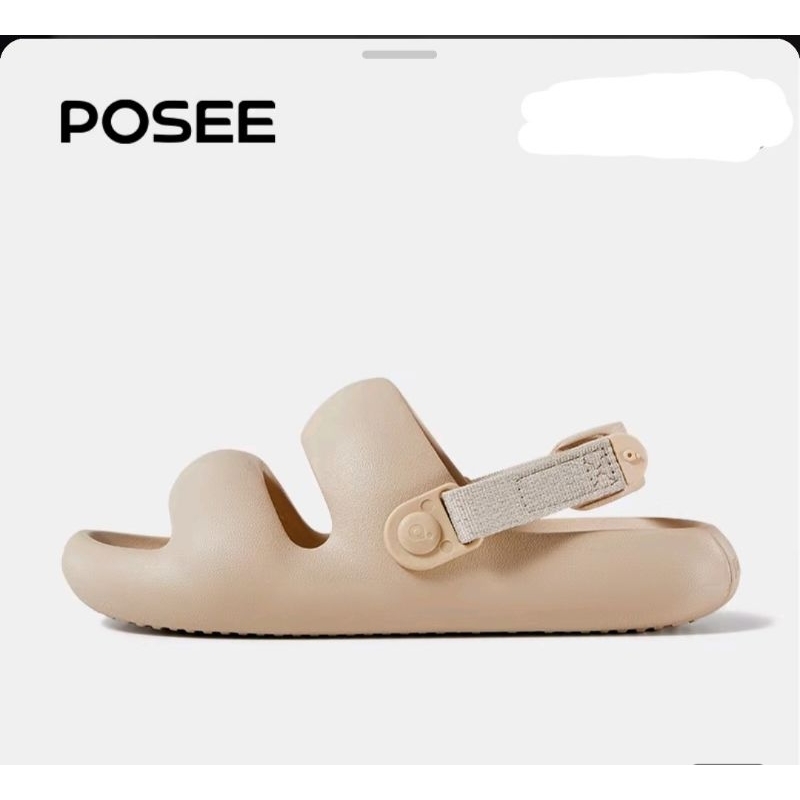 Posee Sandal Original 100% Sz 37-38 Brown.