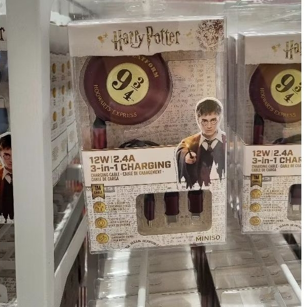 HARRY POTTER X MINISO KABEL CHARGER 3 IN 1