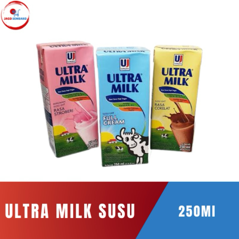 

Susu Ultra milk 250ml(1 Ds)