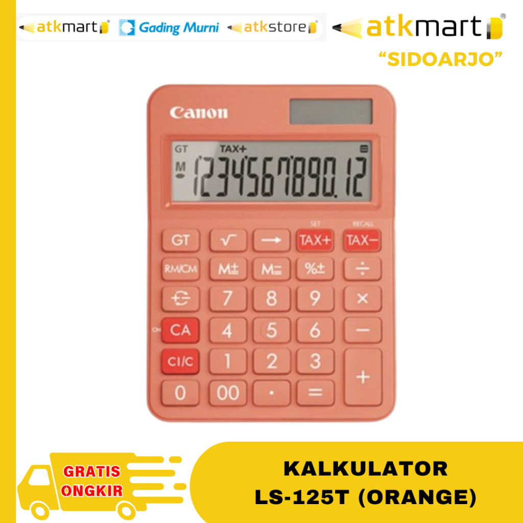 

CANON CALCULATOR LS-125T-OR (ORANGE) / KALKULATOR