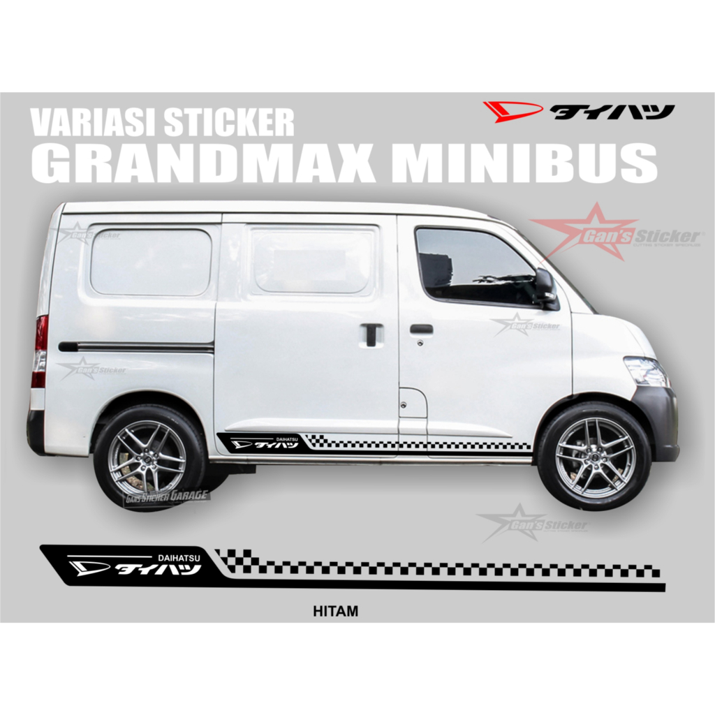 STICKER VARIASI GRANDMAX AKSESORIS MITSUBISHI GRANDMAX MINIBUS