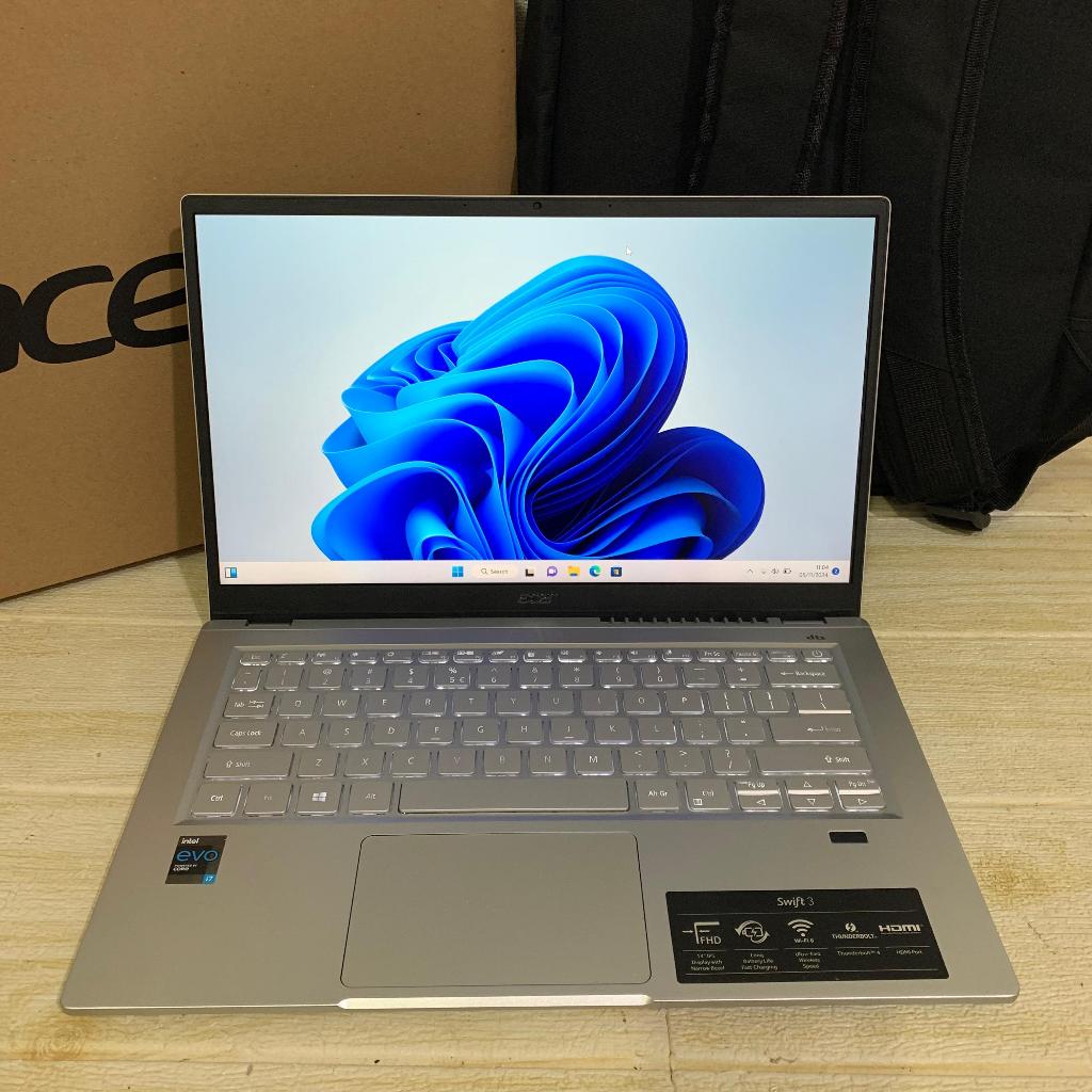 LAPTOP NEW ACER SWIFT 3 [Core i7-1165G7 EVO / 8GB / 512GB / Slim / Thunderbolt 4 / Silver] [Office]