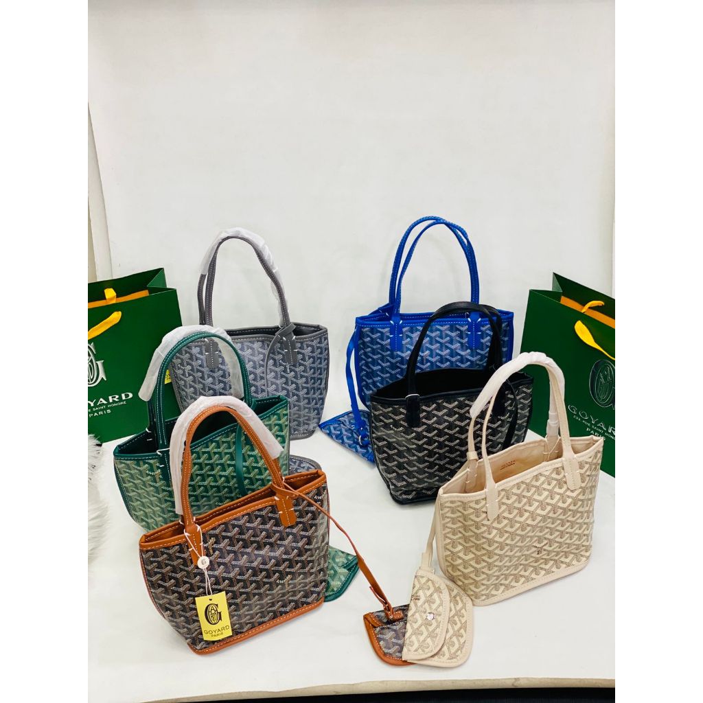 Tas Wanita Goyard Anjou Tote Mini Set Pouch Semprem