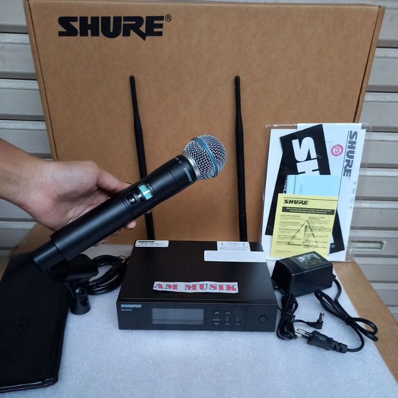 MIC WIRELESS SHURE QLXD4 FREQ UHF MULTI CHANNEL QLXD 4 SINGLE MIC