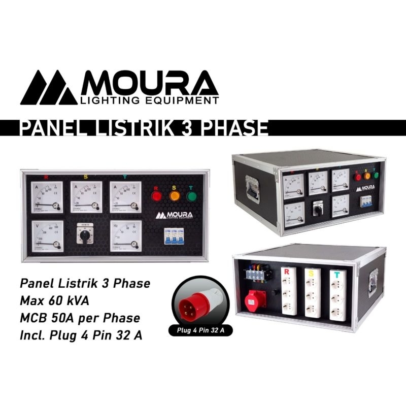 panel listrik 3 phase moura panel 3 phase