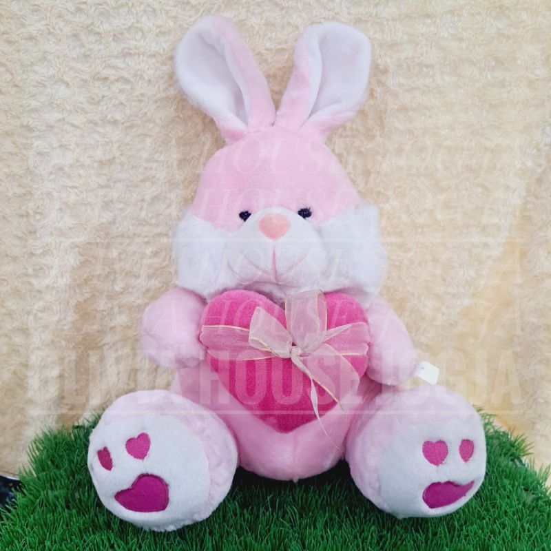 Boneka Kelinci Pink Boneka Rabbit Love Pita Boneka Kelinci Cute