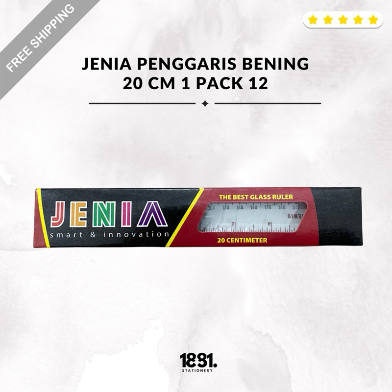 

Jenia Penggaris Bening 20 Cm | Jenia Penggaris 20 Cm 1 Pack 12