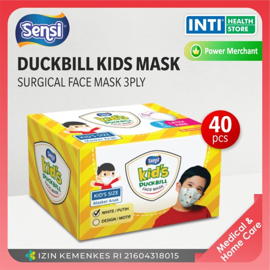 Sensi | Masker Anak Sensi Duckbill 3 Ply | Masker Sensi | Masker Medis