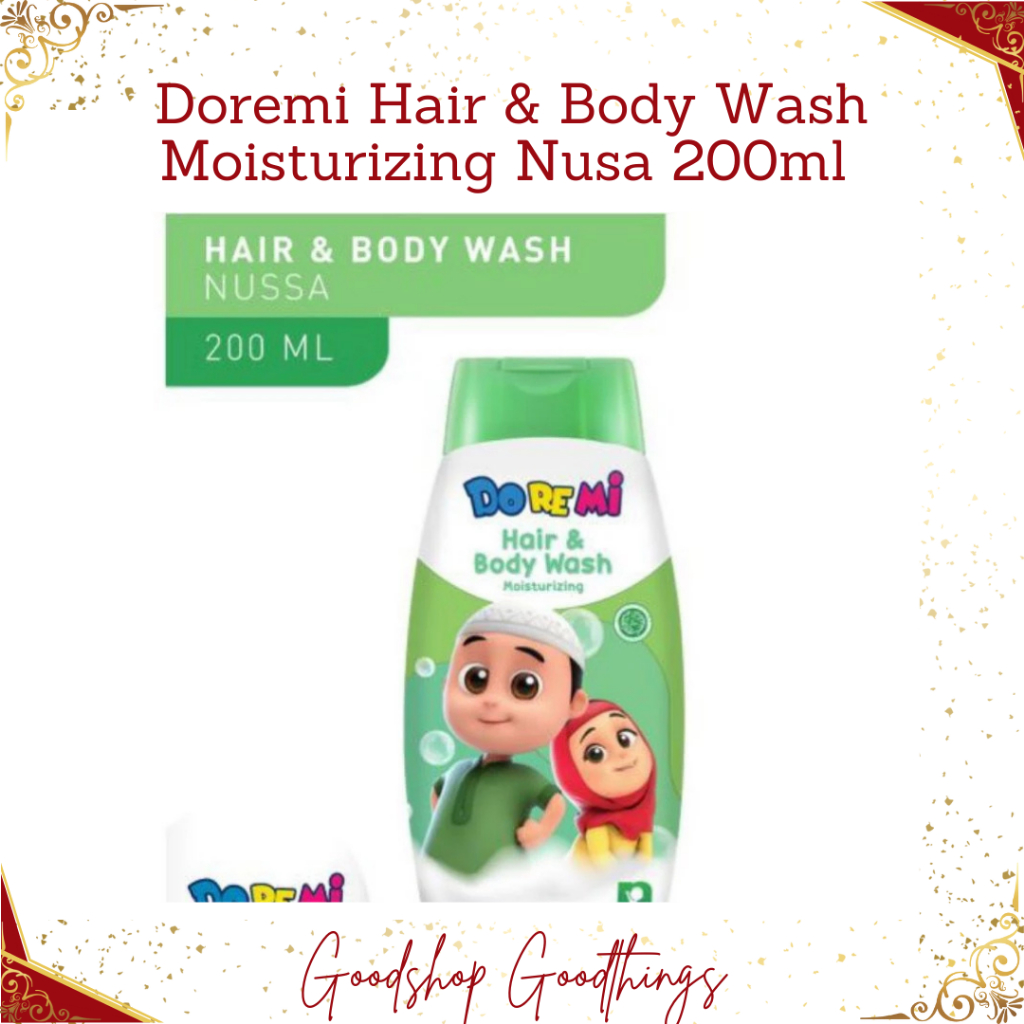 Doremi Hair & Body Wash Moisturizing Nusa 200ml / Sabun Anak