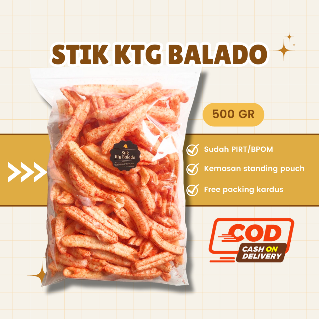 

[DELISH SNACKS] Stik Kentang Balado (Grosir) 250gr 500gr / Snack Cemilan Camilan Asin Gurih Enak