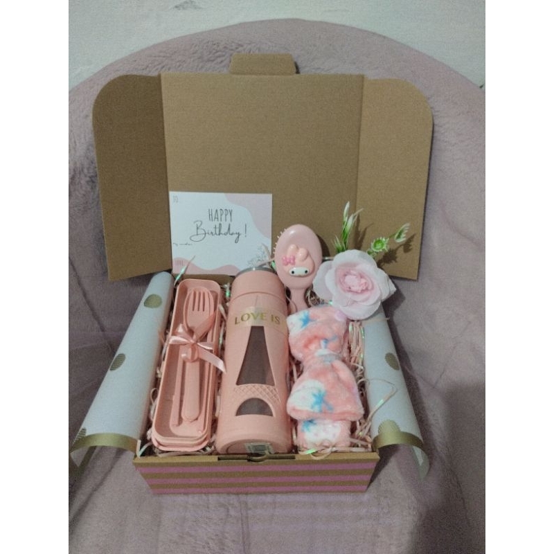 Hampers Anak Perempuan Kado Ultah Anak Cewek Pink Usia 5-12 Tahun