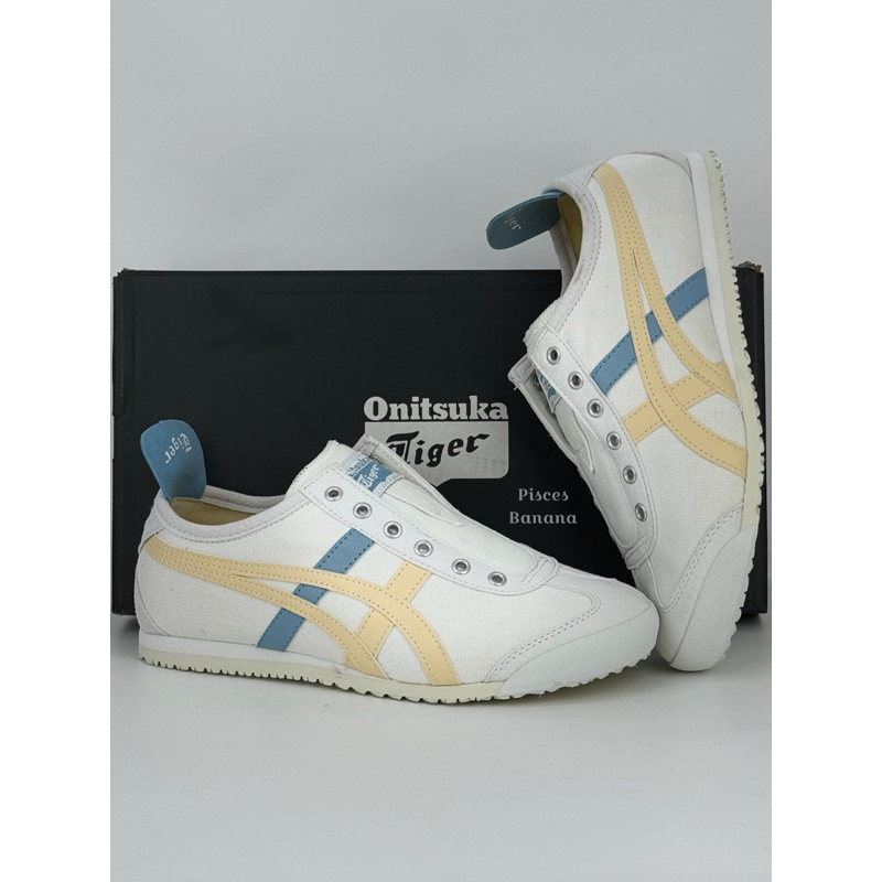 Sepatu ONITSUKA Slip On White / Cozy Pink
