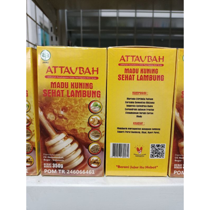 

Madu Kuning Sehat Lambung Attaubah 350gr