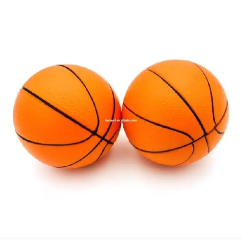 mainan  bola balon karet basket besar 15_18cm