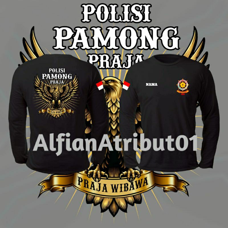 Kaos SATPOL PP/Kaos atasan satpol pp lengan panjang