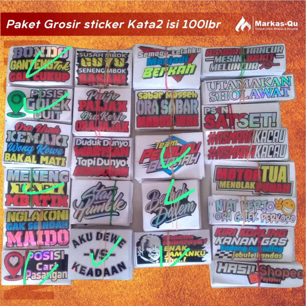 

Paket Grosir Sticker Cutting isi 100 pcs