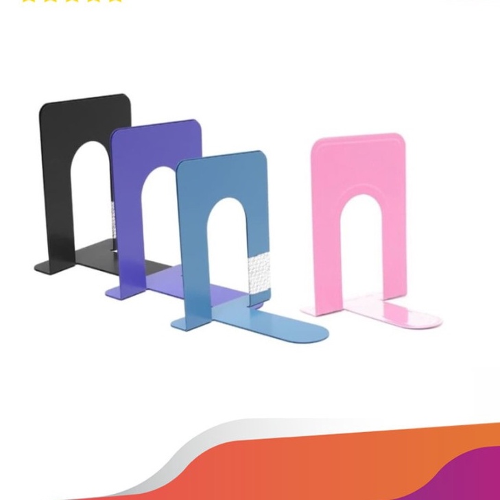 

KP8 PENAHAN BUKU STANDARD BOOK SANDARAN BUKU PEMBATAS BUKU 1 SET 2PCS