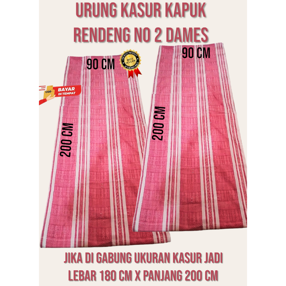 SARUNG KASUR DAMES NO 2 RENDENG URUNG KASUR JADUL ISIAN KAPUK DAKRON SARUNG KASUR JAMAN DULU