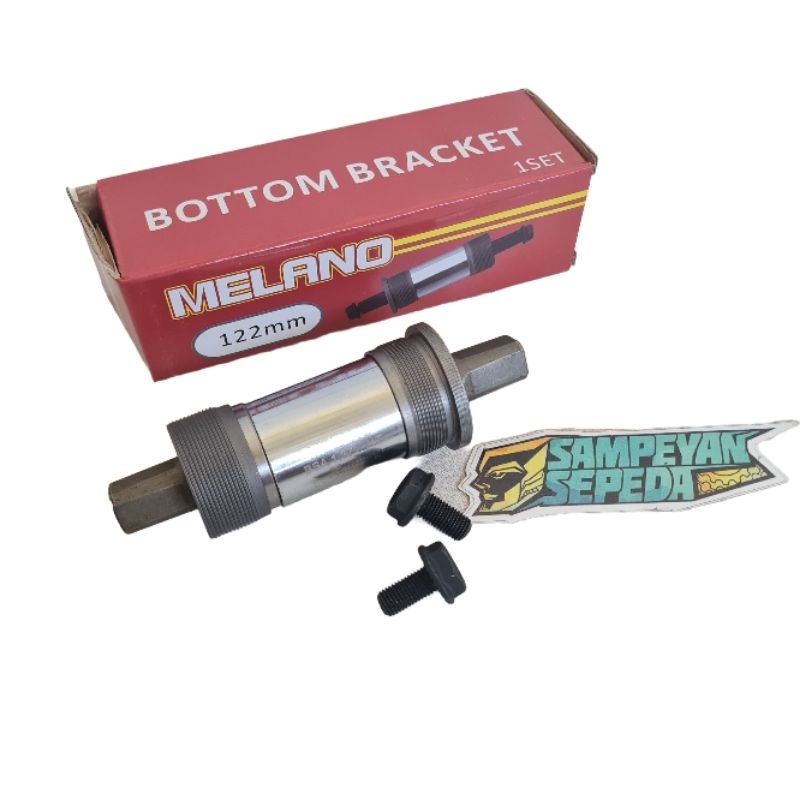 BB Kotak Sepeda Melano 122mm Battom Bracket As Tengah Sepeda Federal MTB CTB Roadbike Melano
