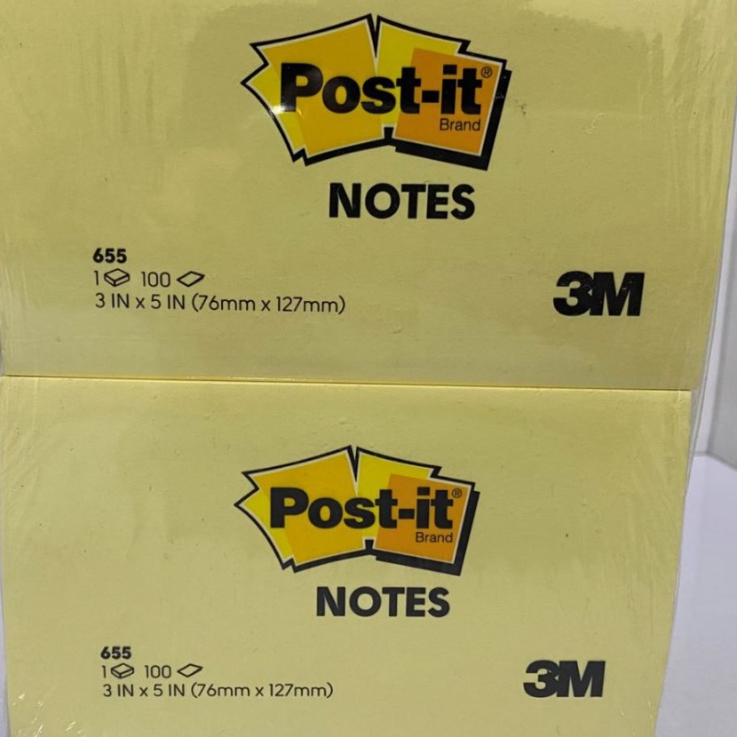 

Top 3M Post it 655 76x127mm Per pad