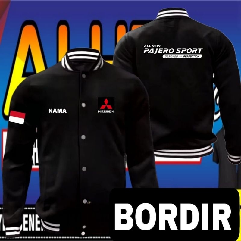 Jaket bordir Pajero sport jaket Pajero sport jaket varsity Pajero sport jaket baseball Pajero sport 