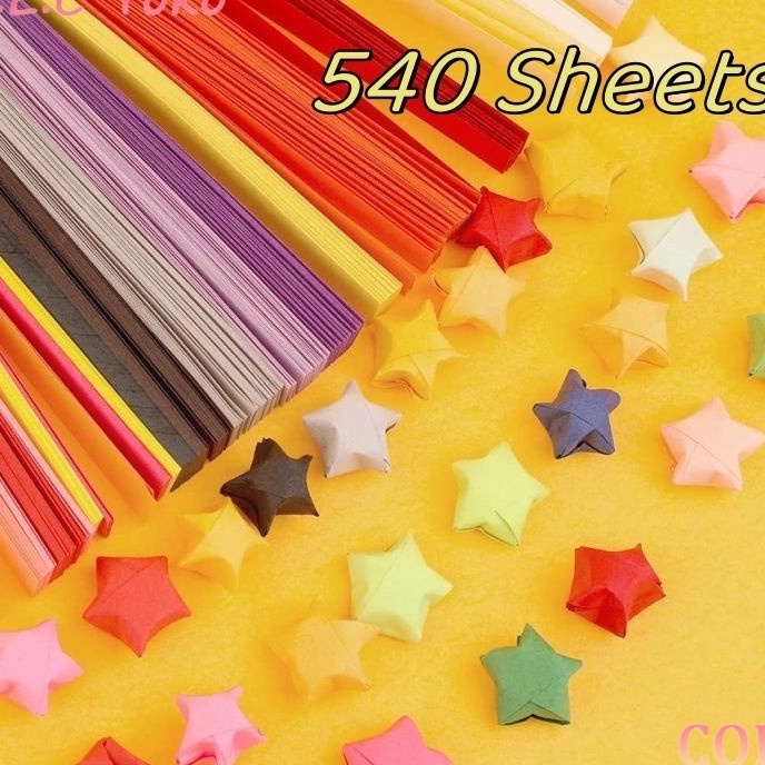 

KF7 54 Lembar Kes Orami Strip Quilling Paper Gradient Color Kes Berwarna DIY Prakarya BEC