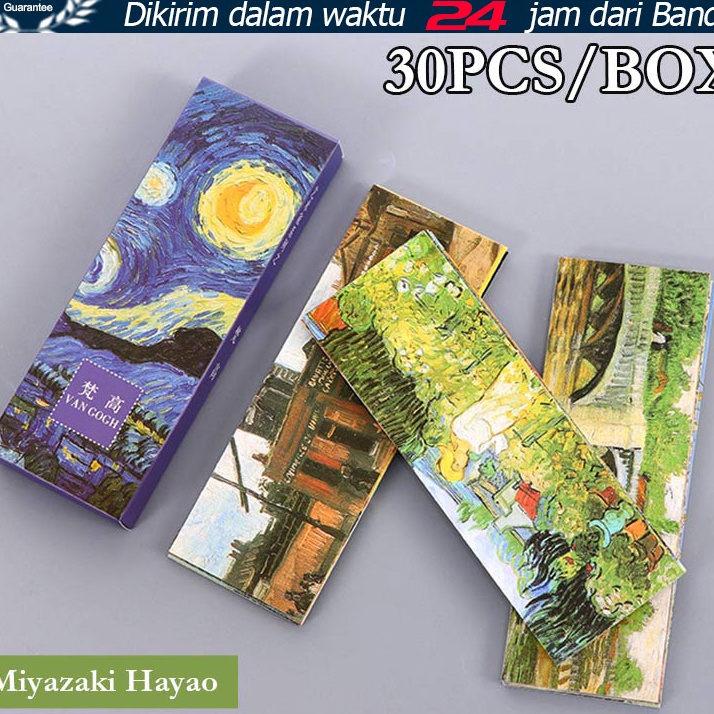 

KF7 3PcsSet Pembatas Buku Desain Seni Gallery Paper Bookmark Set Pembatas Buku Desain Miyazaki Hayao Van Gogh Untuk Sekolah Kantor Hadiah Kenangan Yang Indah