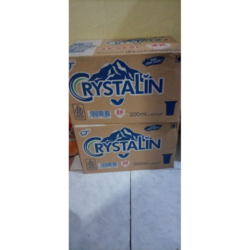 

CRYSTALIN GELAS 200ML/AIR MINERAL CRYSTALIN 200ML 1KARTON ISI 48pcs