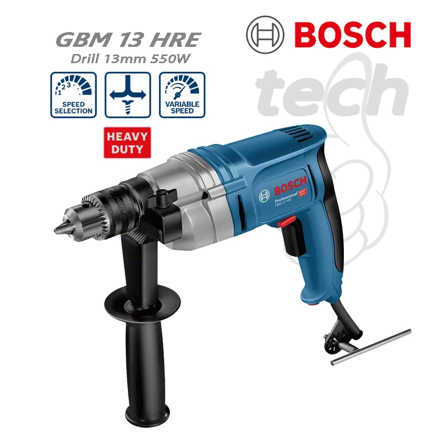 Mesin Bor Tangan Listrik Electric Drill 550W Bosch GBM 13 HRE Professional